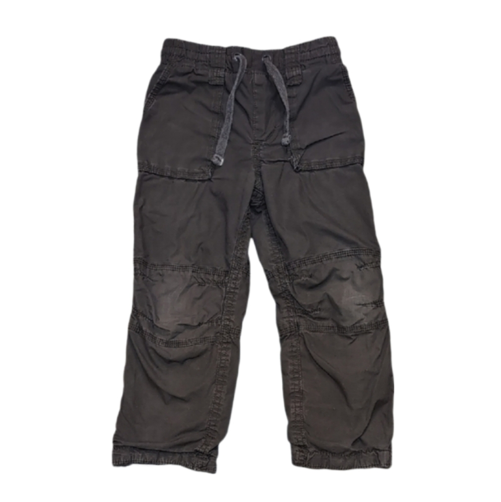 3/$20 Woodland Lined Pants Drawstring Waist Reinforced Knee Brown Boys Size 3